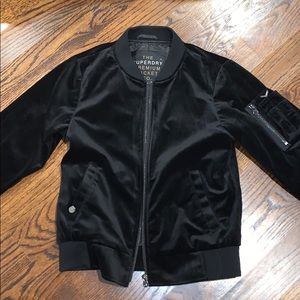 SUPERDRY black velvet jacket